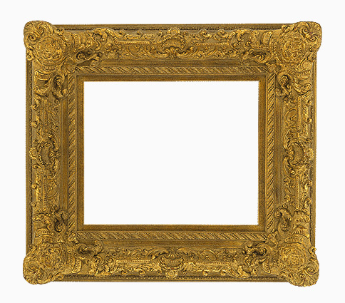 Baroque gold ornate picture frame