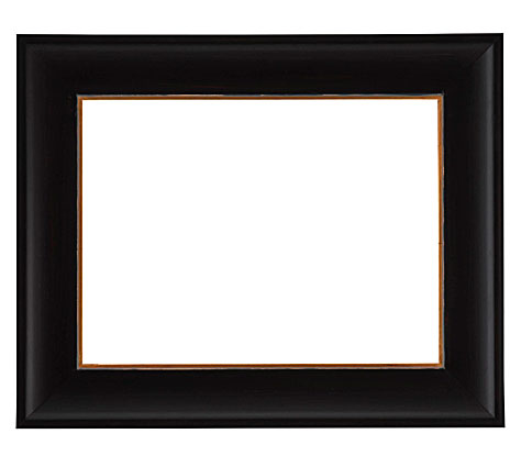 Contemporary sleek black picture frame